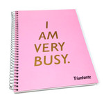 Cuaderno A5 Triunfante Rose 1 Tapa Dura Con Espiral X80Hr